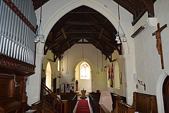 The interior looking west July 2015